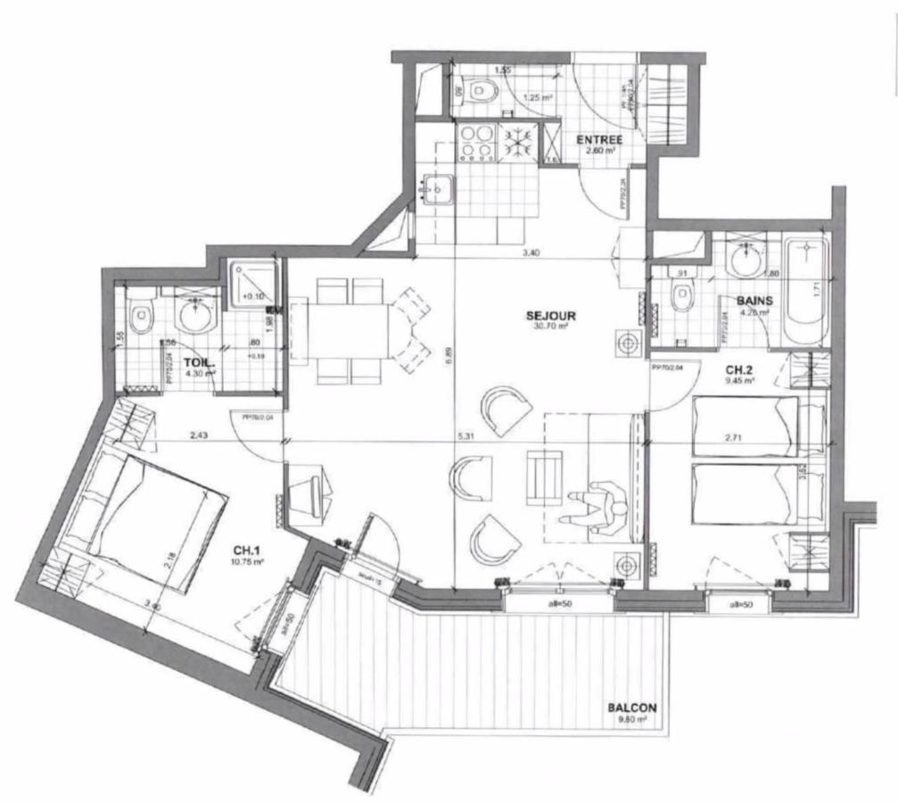 Spacious Ski-In Ski-Out Apartment 4-6 Pax, 161 Sources De Marie Arc 1950 Les Arcs  Esterno foto